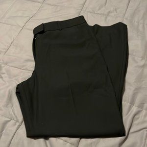 Anne Klein black wide leg pocketed classic suit size 12 petite